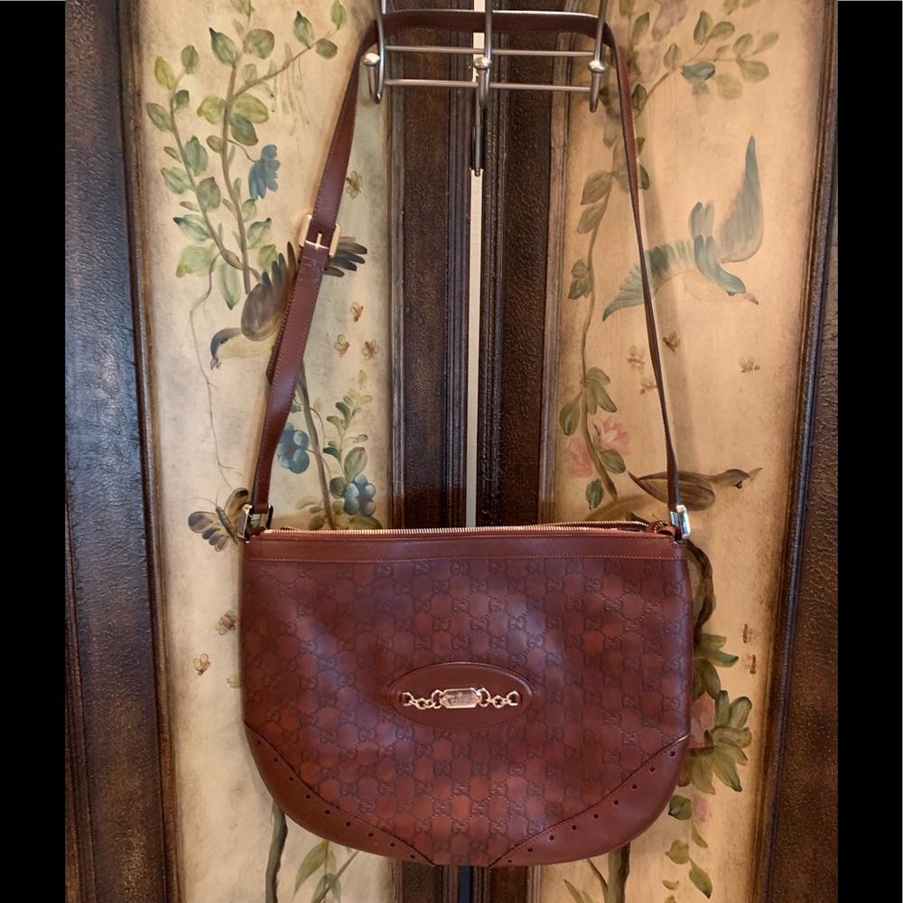 Gucci Guccissima Brown Leather Purse 👜